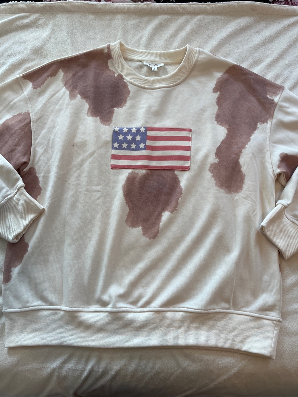 Women’s Gilli American flag sweatshirt
